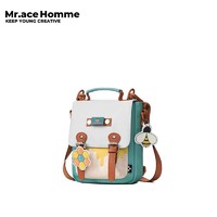 Mr.ace Homme 蜜蜂系列 日系斜挎包学生单肩包剑桥日常通勤手提包 小蜜蜂系列