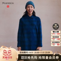 UNIQLO 优衣库 设计师合作款 JWA法兰绒格子长衬衫 462709