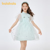 88VIP：巴拉巴拉 女童连衣裙子儿童夏装中大童复古中国风汉服网纱公主裙