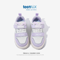 TEENMIX 天美意 童鞋儿童板鞋小童宝宝休闲鞋防滑儿童运动鞋子 紫色 34码