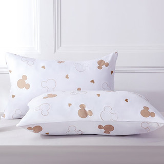 Disney 迪士尼 枕头纯棉枕芯纤维枕慢回弹（一对装）