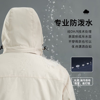 雪中飞 鹅绒羽绒服男女款冬季三防户外冲锋上衣工装登山滑雪服三合一外套