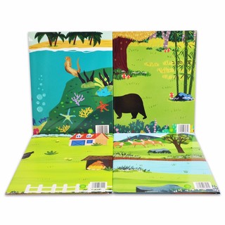 BANGSON 2-5岁儿童磁力贴纸书男孩女孩早教益智玩具反复贴动物磁力贴游戏 农场动物