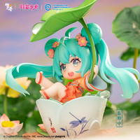 擎苍 初音未来 荷塘嬉戏 Q版手办