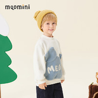 MQD 马骑顿 设计师系列男小童卫衣 米白