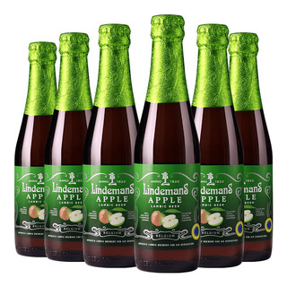 88VIP：Lindemans 林德曼 比利时林德曼精酿果味啤酒苹果香果啤250mlx6瓶组合装 1件装