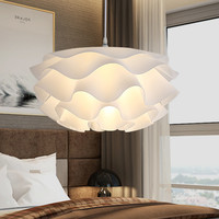 OUYING 欧赢 北欧卧室吊灯现代简约网红ins松果花朵卧室灯2023年新款餐厅吊灯