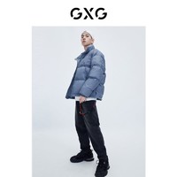 GXG 男装21年冬季新款商场同款新学院系列黑色牛仔裤易穿搭 黑色 165/S