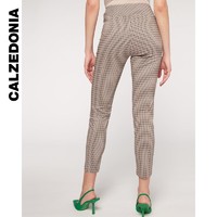 Calzedonia 春季女士显瘦拉链高腰格纹长裤MODP1092