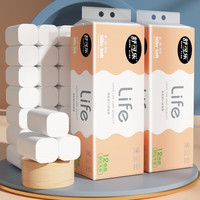 舒可乐 卫生卷纸家用纸巾实惠装原木手纸批宿舍厕所无芯卷筒纸厕纸 一提 【12卷】单提重量360克