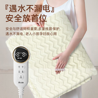 志高（CHIGO）水暖电热毯单人电褥子（长1.8米宽0.9米）数显定时水循环水热毯