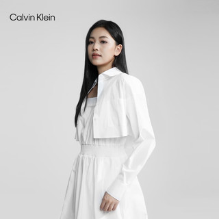 Calvin Klein  Jeans24春季女士休闲纯色吊带衬衫连衣裙J222953 YAF-月光白 XS