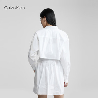 Calvin Klein  Jeans24春季女士休闲纯色吊带衬衫连衣裙J222953 YAF-月光白 XS