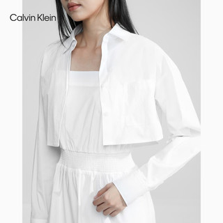 Calvin Klein  Jeans24春季女士休闲纯色吊带衬衫连衣裙J222953 YAF-月光白 XS