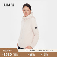 AIGLE艾高20户外保暖耐穿透汽全拉链抓绒衣女 蘑菇粉 AQ303 38(165/88A)