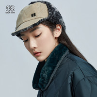 KOLON SPORT 可隆秋冬男女同款灯芯绒拼接护耳户外保暖帽子KOLONSPORT韩国官方