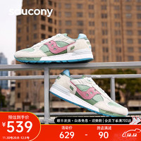 Saucony索康尼SHADOW 5000豆沙鞋经典复古休闲鞋男女秋季百搭运动鞋 白彩兰S70743-1 35.5 (215mm)