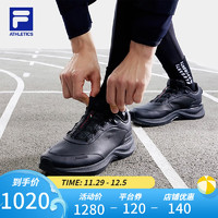 斐乐（FILA）男鞋BOA JOGGER 1+ LEA路跑鞋2023冬款跑步鞋运动鞋 黑美人-BB 42