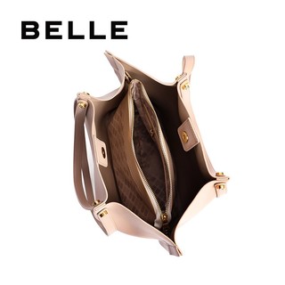 BeLLE 百丽 箱包商场同款休闲手提单肩包托特包BL010AX1 杏色 F