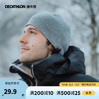 DECATHLON 迪卡侬 滑雪头盔帽 OVWH 灰色 M（56-58cm）