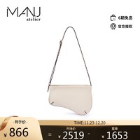 MANU Atelier 马努 单肩包 马鞍包 MINI CURVE BAG系列 肤色