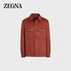 杰尼亚 Zegna）男士深红色 Oasi Cashmere 衬衫外套UCV46A6-SOT6-307-L