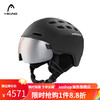 HEAD海德21男女款舒适保暖透气滑雪头盔雪镜一体盔防护 男款-黑色 L