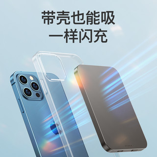 【美国SUIDDY】磁吸充电宝Magsafe无线快充适用iphone14/13苹果12Promax式超薄小巧便携背夹移动电源