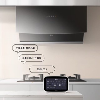 Midea 美的 侧吸式抽油烟机家用21立方大吸力 自清洁 脱排油烟机