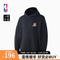 NBA球队故事系列 金州勇士/湖人/凯尔特人队连帽卫衣男秋冬运动外套 湖人队黑色 M