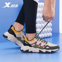 XTEP 特步 男鞋户外鞋2022秋冬户外皮面防水运动鞋男轻便跑步鞋子