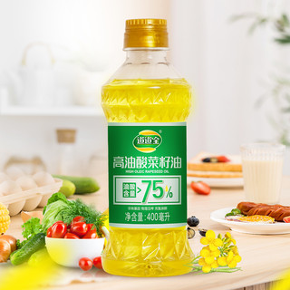 道道全 菜籽油高油酸400ml×1瓶油酸＞75% 压榨 一级 非转 营养