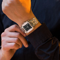 Tissot天梭官网瑞士小方表方形石英机芯男女款老式简约手表