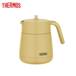 家装季：THERMOS 膳魔师 保温水壶大容量泡茶壶茶水分离700ml办公室家用不锈钢TTE-700 BE