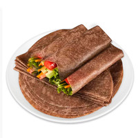蔚鲜来 黑全麦卷饼1000g 24张 0零脂肪无添加 黑麦手抓饼煎饼卷饼皮粗粮