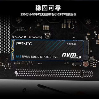 PNY 必恩威 CS2241系列 1TB SSD固态硬盘  NVMe M.2接口 PCIe 4.0 x 4