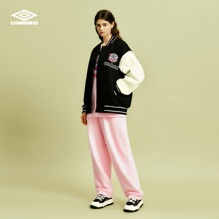 茵宝（Umbro）umbro X MORE HUGS联名棒球服魔术贴冬季外套 凝眸黑 S