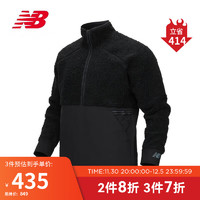 NEW BALANCE 男款时尚舒适百搭经典保暖棉服外套MT13285 BK L 