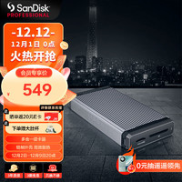 SanDisk professional 闪迪大师 PRO-READER SD读卡器USB兼容Type-C高速传输多插槽高性能支持SD和microSD