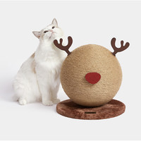 打造专属圣诞节氛围感：Vetreska 未卡 麋鹿猫抓球