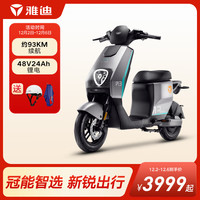 雅迪（yadea）领航员IS3 PRO电动自行车48V24Ah锂电新国标电瓶车长续航电动车