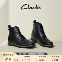 Clarks 其乐 韦斯特系列男士时尚马丁靴英伦风复古耐磨透气高帮皮靴