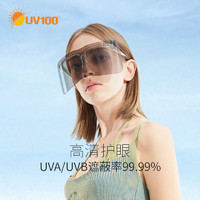 UV100 太阳眼镜男防紫外线女专业骑行遮阳镜无框防雾加大镜片51254