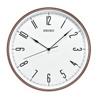 SEIKO 精工 日本精工挂钟现代简约卧室客厅静音扫秒11英寸家用钟表