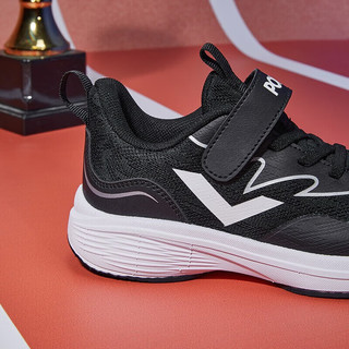 PONY yysports 网面小白鞋透气一脚蹬训练跑步鞋舒适耐磨 233K1SP56BK 黑色 34(脚长220mm)