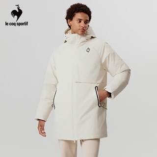 乐卡克（Le coq sportif）法国公鸡男款2023骑行系列秋冬羽绒服棉衣CE-5812234 原白色/WAS M