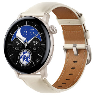 vivo WATCH 3 eSIM真皮版 皓月 智能手表 独立通话 自研蓝河操作系统 监测 16天超长续航 血氧心率监测