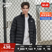 Reebok锐步男女经典时尚复古梭织轻薄运动羽绒服夹克 23FRC275UGH0 A/2XL