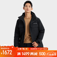 哥伦比亚羽绒服男户外650蓬鸭绒防水透气保暖外套WE3975 010 XXL 190/104A