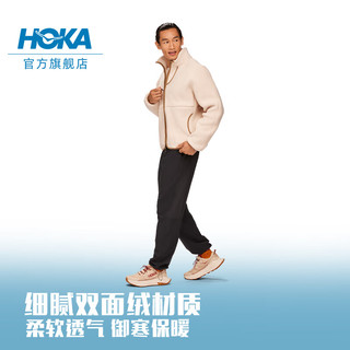 HOKA ONE ONE 男款秋冬全拉链抓绒外套RIDGETOP FZ FLEECE舒适保暖时尚 流沙色 XS